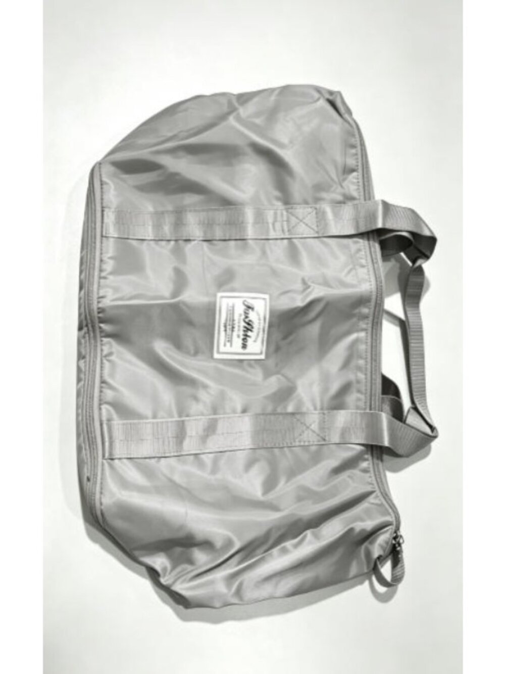 2PCS Grey Foldable Duffel Bag Large Capacity Waterproof Travel Weekend Handbag